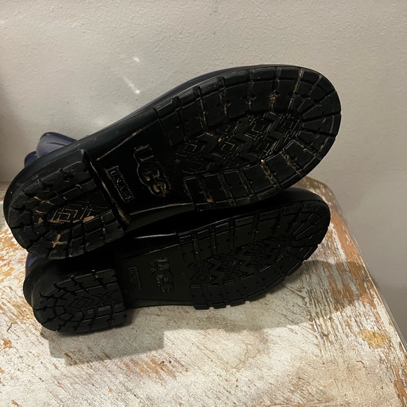 UGG Women's Sienna Rain Boots Blue, Shearling Size 10 US - Picture 9 of 10